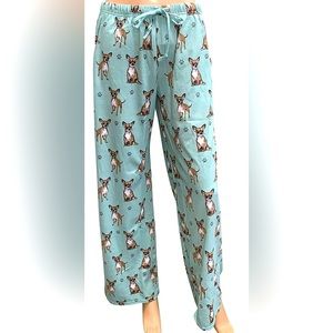 NWT Comfies Chihuahua Dog PJ Pajama Pants sz Medium
